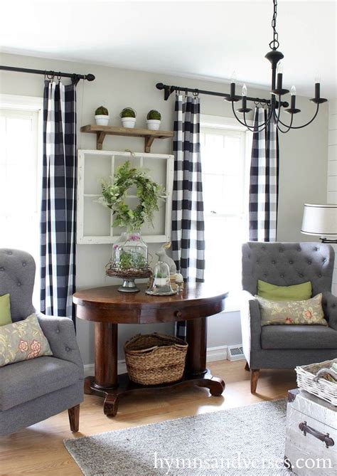 Rustic Curtain Rods Elegant 35 Rustic Farmhouse Living Room Design