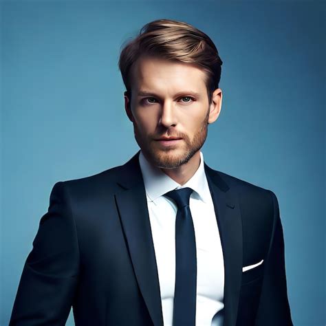 Premium Ai Image A Man With A Beard And A White Shirt Is Wearing A Suit And A White Shirt