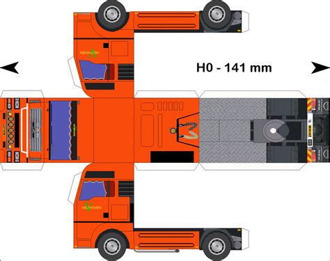 Truckcombiplant 1701×1347 Paper Models Paper Model Car Trucks