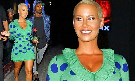 Amber Rose Flaunts Her Legs While Filming Her New Chat Show In