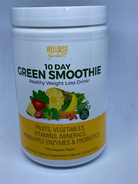 Wellness Garden 10 Day Green Smoothie Powder Healthy Weight Loss Drink