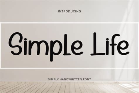 Simple Life Font Font Canyon