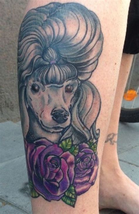 Poodle Coloured Tattoo Design Poodle Tattoo Dog Tattoos Colored