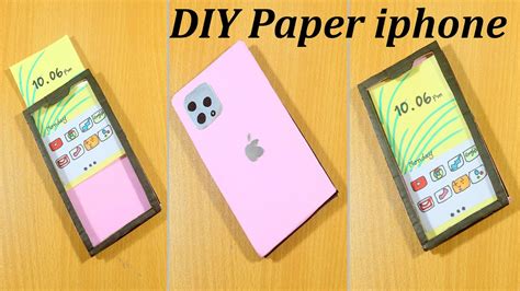 How To Make Paper Iphone Diy Apple Iphone Easy Paper Craft Idea