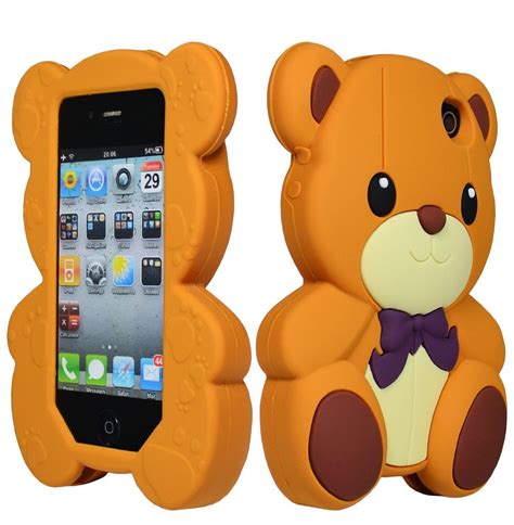 Bastex 3d Cute Teddy Bear Case For Apple Iphone 4 4s