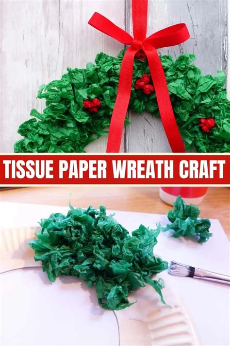 Tissue Paper Christmas Wreath A Fun And Festive Craft For All Ages