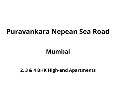 Ppt Puravankara Nepean Sea Road Mumbai E Brochure Powerpoint