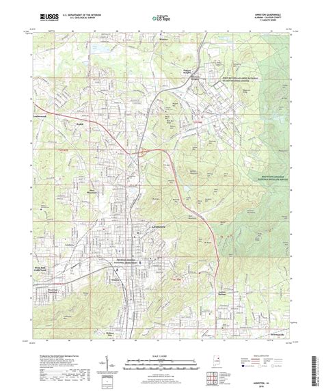 Mytopo Anniston Alabama Usgs Quad Topo Map