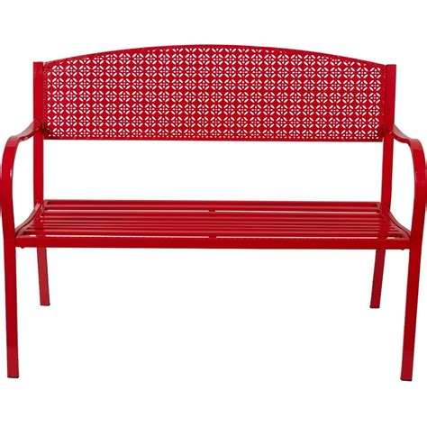 Bring Back The Old Days With This Beautiful Bright Red Bench With