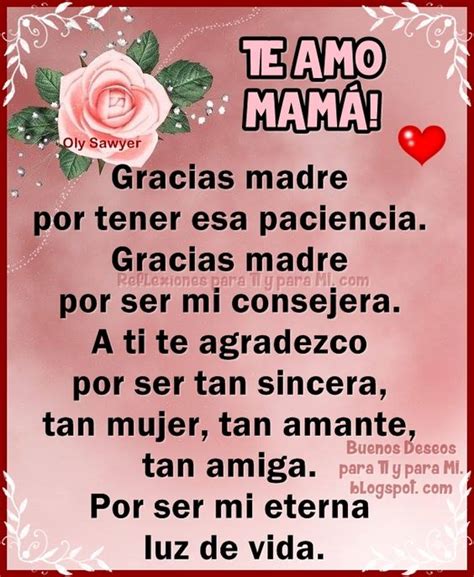 Imágenes de Te amo mamá con frases de Amor para dedicar Todo imágenes