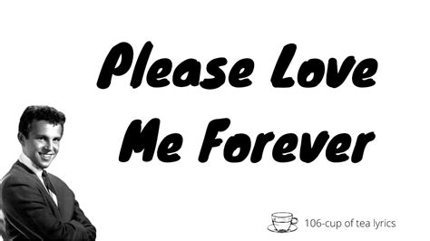 Please Love Me Forever Bobby Vinton Lyrics YouTube