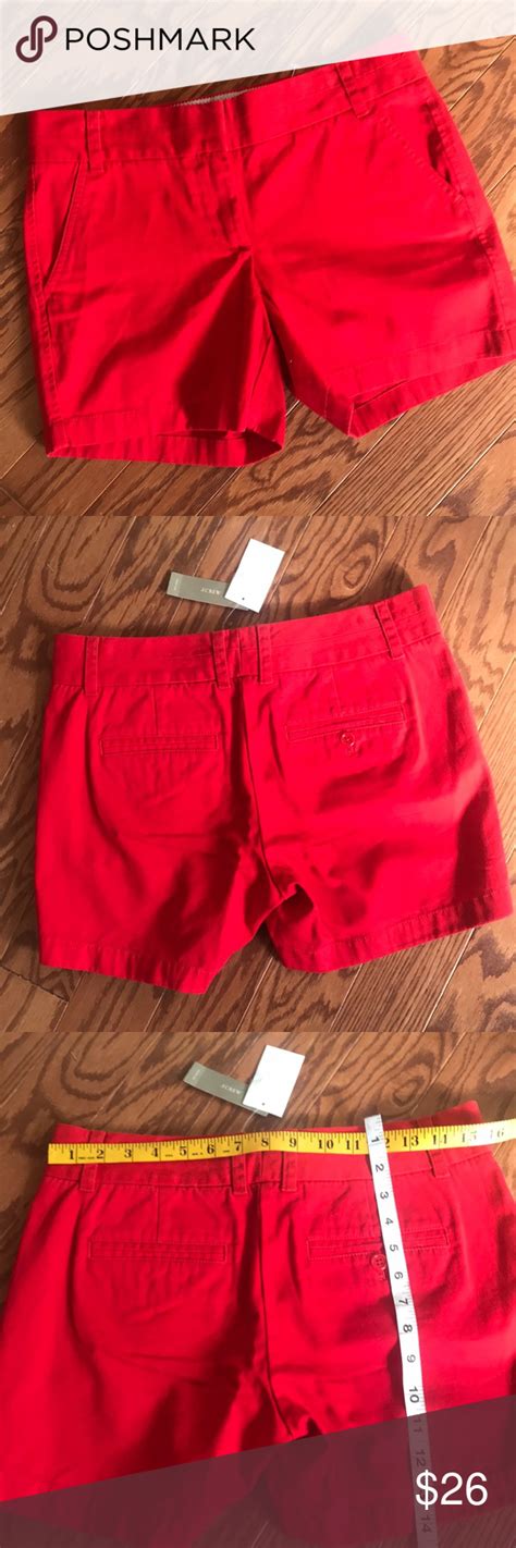 J Crew Red Chino Shorts Sz 2 Nwt Red Chinos Chino Shorts Clothes