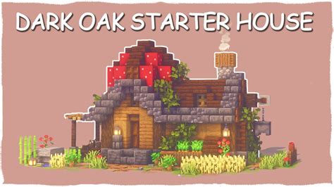 Minecraft 117 How To Build A Starter House In Dark Oak Forest