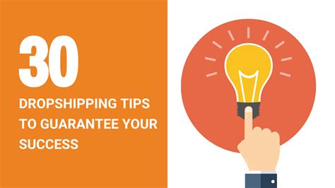 30 Dropshipping Tips To Guarantee Your Success Dropshipping From