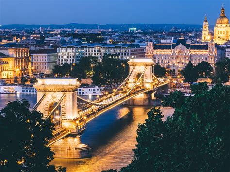 Budapest Hungary Bridge Night City 4k 4k Wallpapers 40000 Ipad