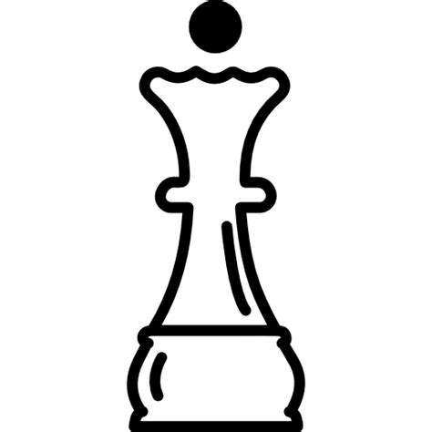 Queen Chess Piece Outline Free Icons