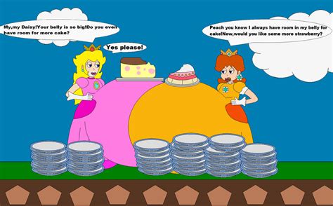Peach And Daisys Cake Feeding By Marioman94 On Deviantart