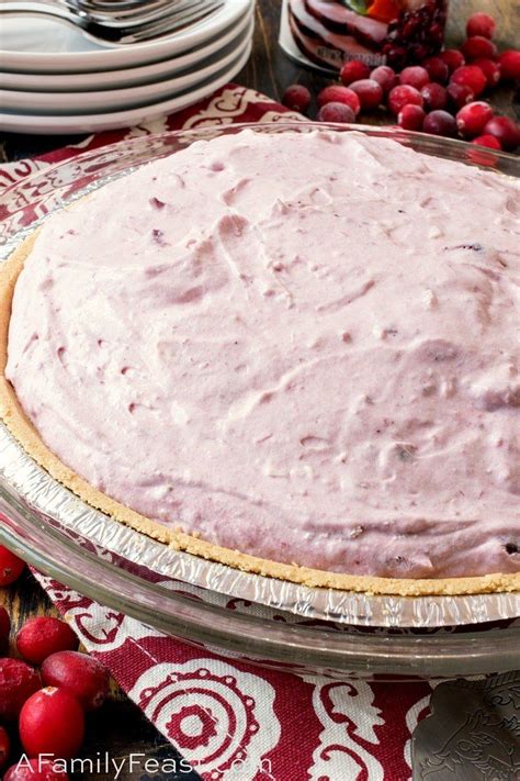 This No Bake Cranberry Cream Pie Couldnt Be Any Easier To Make