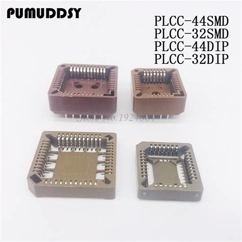 50 Pcs Plcc44 44 Pin Smd Ic Socket Adapter Plcc Converter Ic Sockets