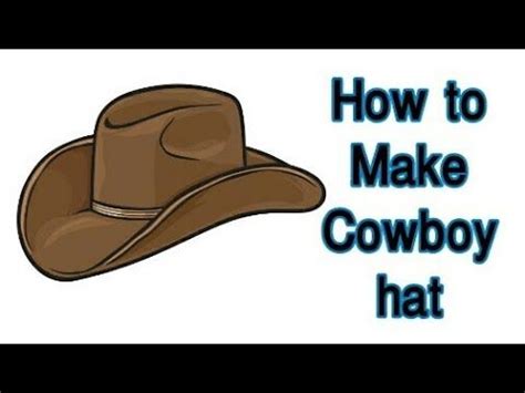 Check spelling or type a new query. How to make cowboy hat| flexible shade| Hat diy - YouTube (With images) | Diy hat, Diy costumes ...