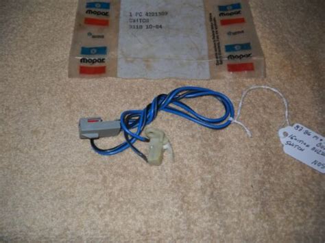 NOS Mopar 83 86 Omni Horizon Charger Rampage Scamp Ignition Switch Key