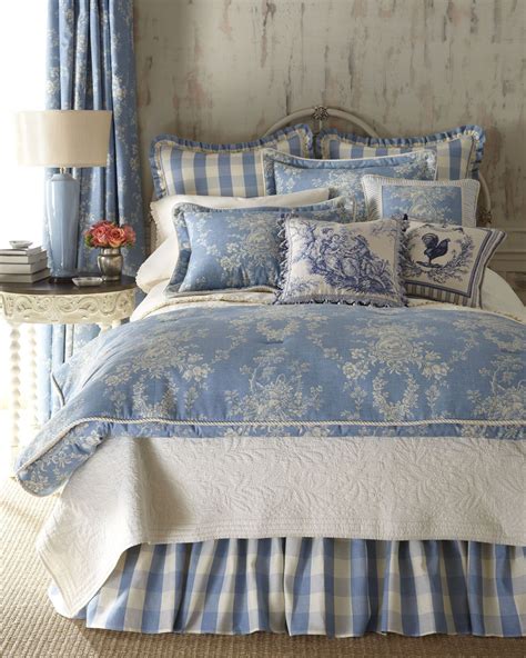 King Country Manor Comforter Set | Blue ivory, Toile ...