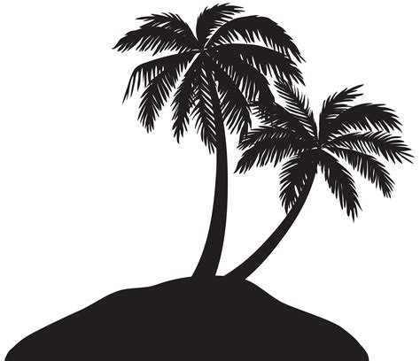 Silhouette Arecaceae Clip Art Palm Tree Png Download 80006896