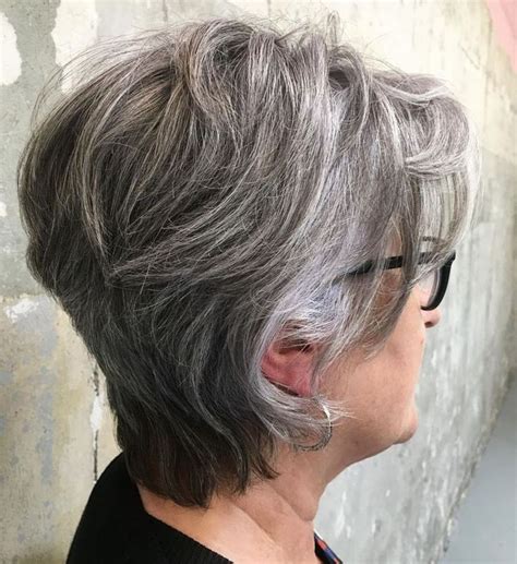 65 Gorgeous Gray Hair Styles In 2020 Short Silver Hair Silver Grey