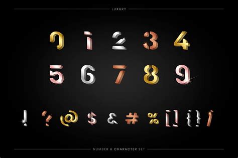 Number 0 9 Numeral System Vector Free Vector 519404