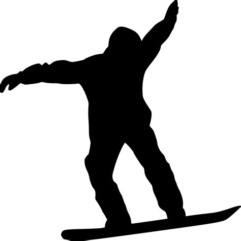 7 Snowboarder Silhouette (PNG Transparent) | OnlyGFX.com