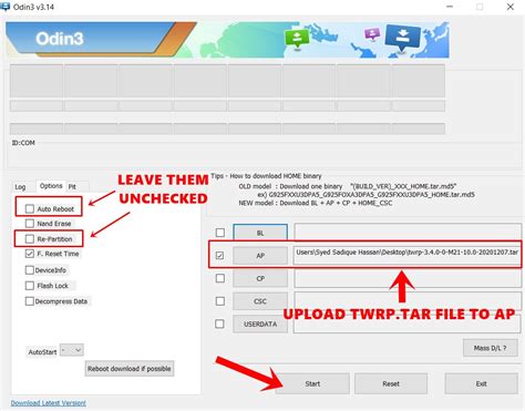 Download And Install Twrp On Any Samsung Device Via Odin Pckaruma