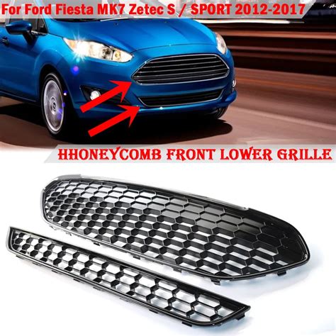 Car Front Bumper Lower Centre Grille Grill Cover For Ford Fiesta Zetec