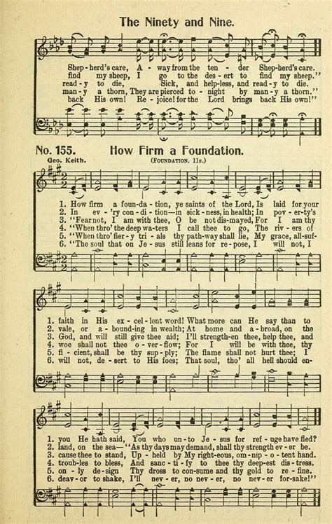 How Firm A Foundation Ye Saints Of The Lord Praise