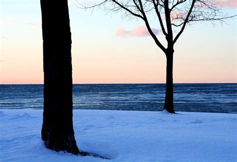 Lake Ontario Winter Sunset Photograph By Heather Allen