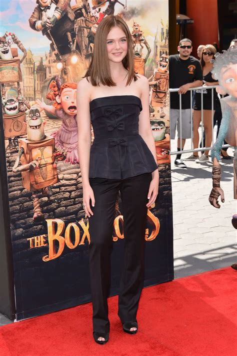 Elle Fanning At The Boxtrolls Premiere In Hollywood Hawtcelebs