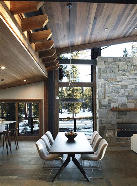 This mountain modern home was designed by ryan group architects along with lamperti construction, located in the private community of martis camp, in truckee, california. Marvelous Mountain Home is a Sagemodern Prefab