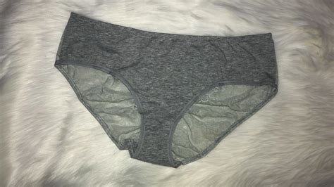 Victorias Secret Grey Lace Back Panties Scented Pansy