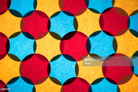 Overlapping Circle Paper Pattern High Res Stock Photo Getty Images
