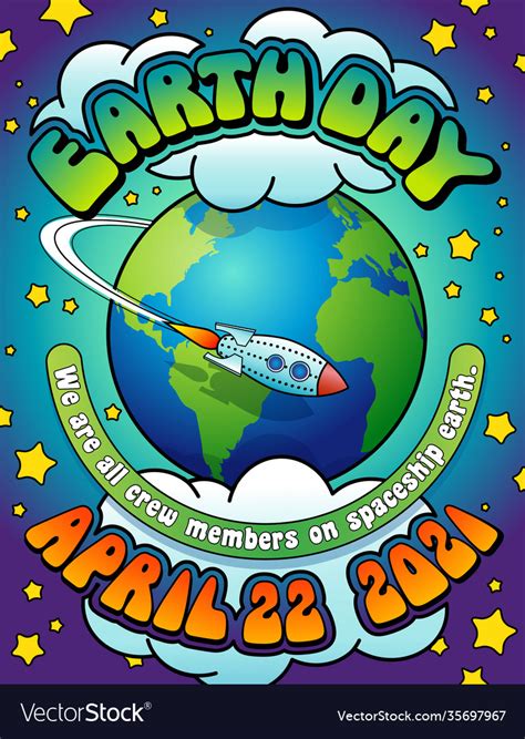Earth Day 2021 Poster Design Royalty Free Vector Image
