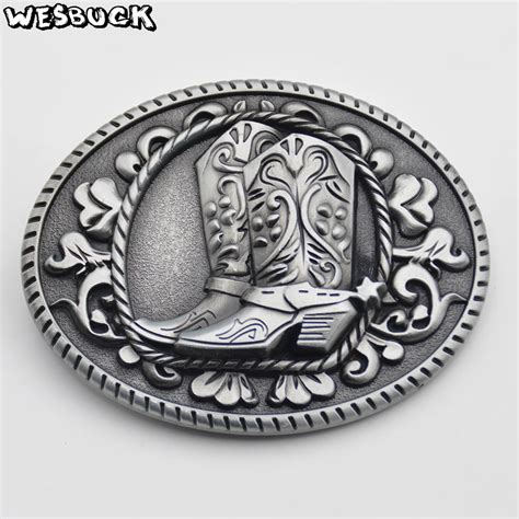 Wesbuck Brand Cowboy Boots Metal Belt Buckles For Man Unisex Western