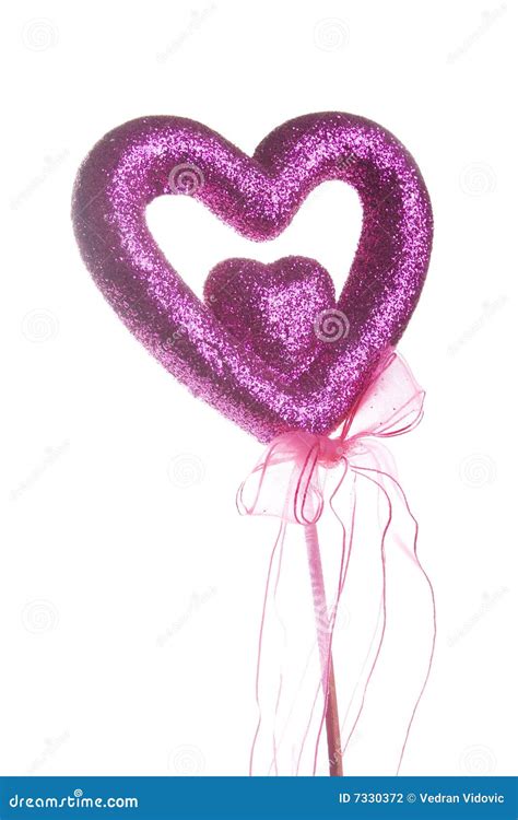 Sparkle Purple Love Heart Stock Photo Image Of Spark 7330372
