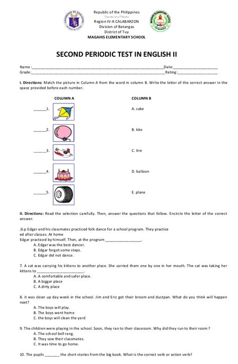 We hope the given karnataka 2nd puc class 12 english textbook answers, notes, guide, summary pdf free download of springs english textbook if you have any queries regarding karnataka state board syllabus 2nd year puc class 12 english textbook answers pdf download, drop a comment. 24 FREE DOWNLOAD ENGLISH LEVEL TEST FOR GRADE 2 PDF DOC