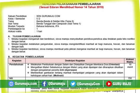 Rencana pelaksanaan pembelajaran pembelajaran (rpp) sekolah kelas /semester tema 9 subtema 2 pembelajaran pembelajaran kealokasi waktu. RPP Kelas 5 Tema 9 K13 Revisi 2020 Format 1 Lembar - GURU MAJU