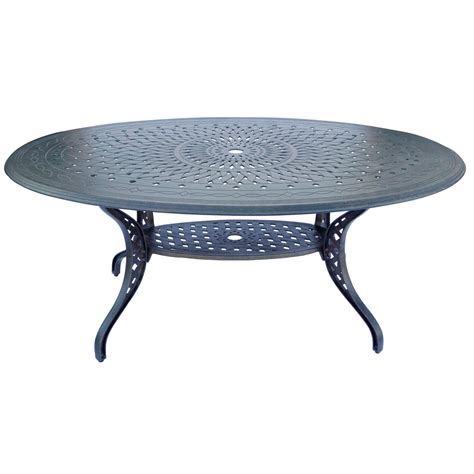 Elisabeth Piece Cast Aluminum Patio Dining Set W X Inch Oval Table By Darlee Bbqguys