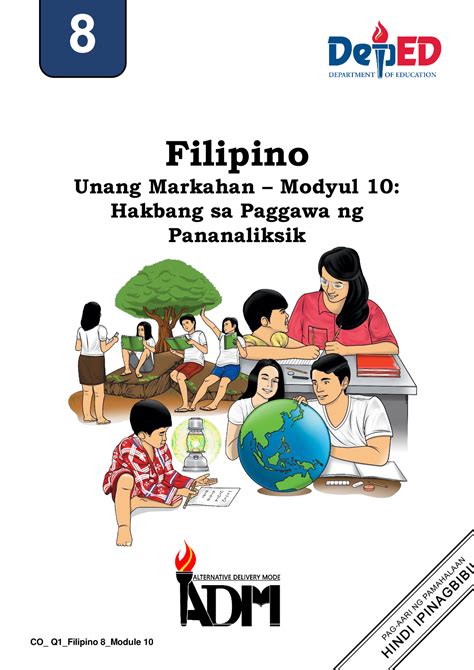 Filipino 8 Q1 Mod10 Hakbang Sa Paggawa Ng Pananaliksik Filipino