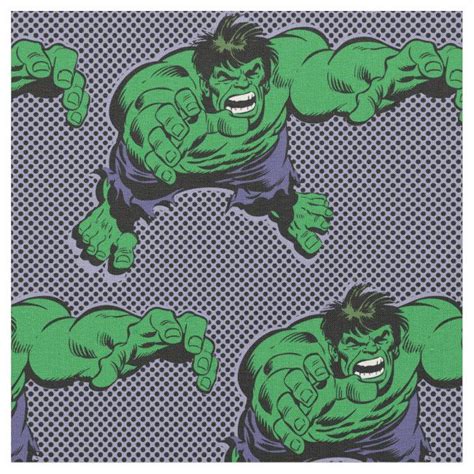 Hulk Retro Dive Fabric Printing On Fabric Retro Hulk