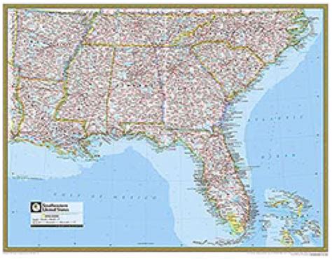 road map of southeastern united states usroad awesome