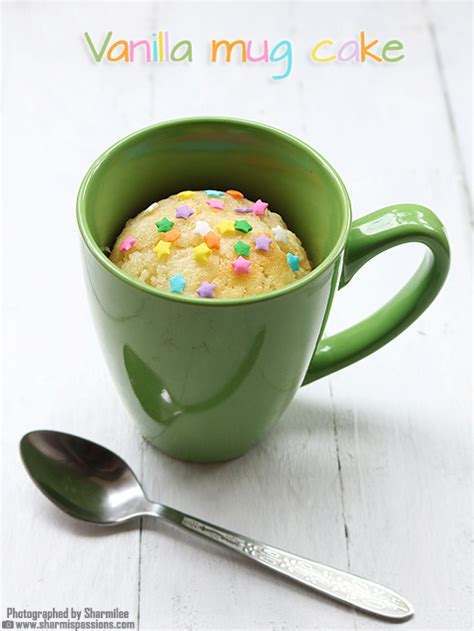 A vanilla paste will also work! Eggless vanilla mug cake recipe, Moist vanilla mug cake recipe