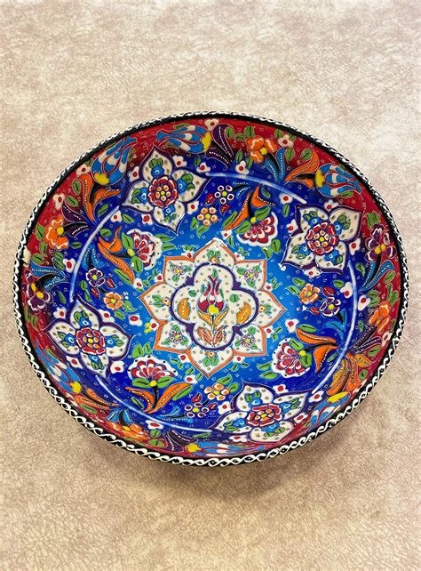 Istanbulceramicworkshop Decorative Ceramic Bowl Handmade Turkish