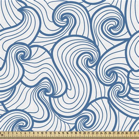 East Urban Home Abstract Fabric By The Yard Composition Of Spiraling